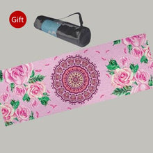 Load image into Gallery viewer, Suede Natural Rubber Yoga Mat Anti Slip Sweat Absorption 183*61cm*3.5mm Yoga Pad Fitness Gym Sports Exercise pad Yoga Mats