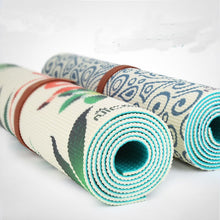 Load image into Gallery viewer, 2018 new pvc Yoga mat 5mmExtra Thick High Density double  Exercise Yoga Mat with Carrying Strap