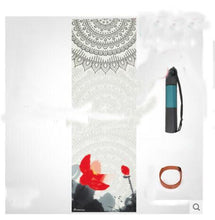 Load image into Gallery viewer, 2018 new pvc Yoga mat 5mmExtra Thick High Density double  Exercise Yoga Mat with Carrying Strap