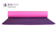 Load image into Gallery viewer, CROSSWAY Yoga Mats High Density 0.9 KGS 6mm TPE Bicolors Fitness Exercise Pilates Home Mat 6 Colors 183cm*61cm*6cm