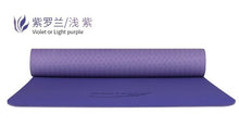 Load image into Gallery viewer, CROSSWAY Yoga Mats High Density 0.9 KGS 6mm TPE Bicolors Fitness Exercise Pilates Home Mat 6 Colors 183cm*61cm*6cm