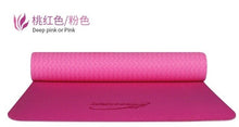 Load image into Gallery viewer, CROSSWAY Yoga Mats High Density 0.9 KGS 6mm TPE Bicolors Fitness Exercise Pilates Home Mat 6 Colors 183cm*61cm*6cm