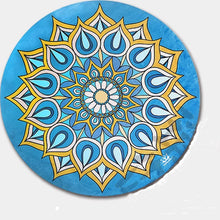 Load image into Gallery viewer, New Style Roundness 140*CM*140CM*3.5MM Natural Rubber Soft Non-Slip Comrfortable Absob Sweat Mat Exercise Fitness Yoga Mat