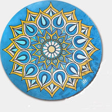 Load image into Gallery viewer, New Style Roundness 140*CM*140CM*3.5MM Natural Rubber Soft Non-Slip Comrfortable Absob Sweat Mat Exercise Fitness Yoga Mat