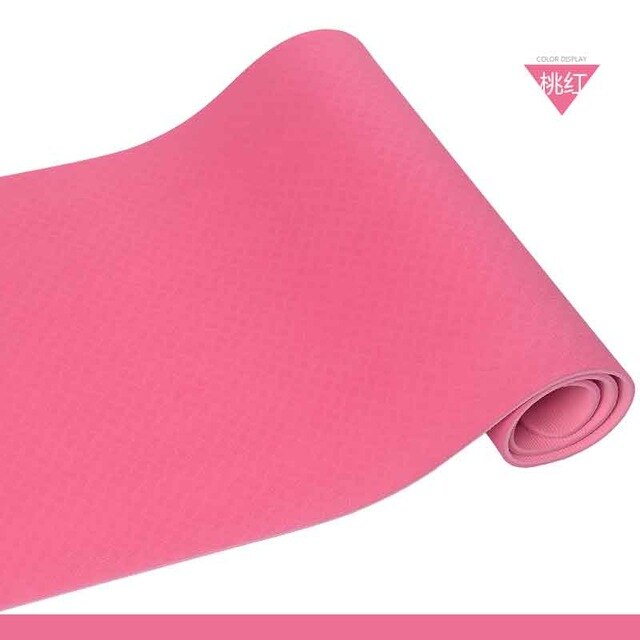 FANGCAN FCY-32 TPE Yoga Mat Double Layer 1830*610*8mm Prolong Yoga Mat Eco-friendly Mat for Beginners 5 colors available