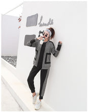 Load image into Gallery viewer, Women Sport Suit Tracksuit Yoga Set Zipper Jacket+T-Shirt+Bra+PantsWomen Gym Suit Workout Clothes Fitness Sportswear For Women