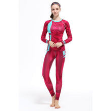 Load image into Gallery viewer, Life on track Women Sports Set Running Shirt Yoga Sets Breathable Suit High Quality Quick-Drying Gym Sports Suits