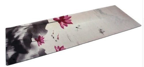 Healthy 183cm*61cm*3.5mm Natural Rubber Absorb Sweat Environmental Keep Fit Suede Gym Non-Slip Lose Weight Exercise Yoga Mat