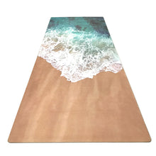 Load image into Gallery viewer, GM 183cm*61cm*3.5mm Natural Rubber Suede Fabirc Non-Slip Environmental Protection Lose Weight Exercise Mat Fitness Yoga Mat