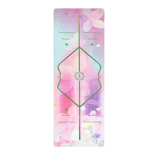 183CM*68CM*4MM Natural Rubber Environmental Protection Suede Fabric Comfortable Non-Slip Exercise Mat Fitness Yoga Mat