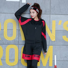 Load image into Gallery viewer, Yoga Set Running Gym Women Sportswear Solid Pathwork Letters Plus Breathable Body Building Sports Clothing Fitness