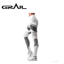 Load image into Gallery viewer, New Arrival Knit compression Pant Elastic Leggings Female Pants Tights Geometry Leggin Clothes for Fitness Sports Geometry